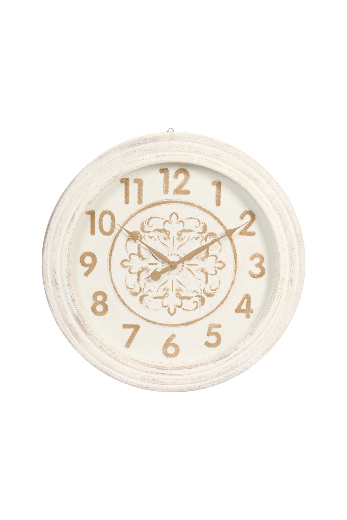 Arreda con stile grazie all’orologio da parete di nuvole di Stoffa. Design shabby chic in legno bianco anticato, perfetto per un tocco vintage unico! Da Elisa