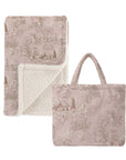 Blanc Mariclò, plaid sharpa giardino del borgo rosa