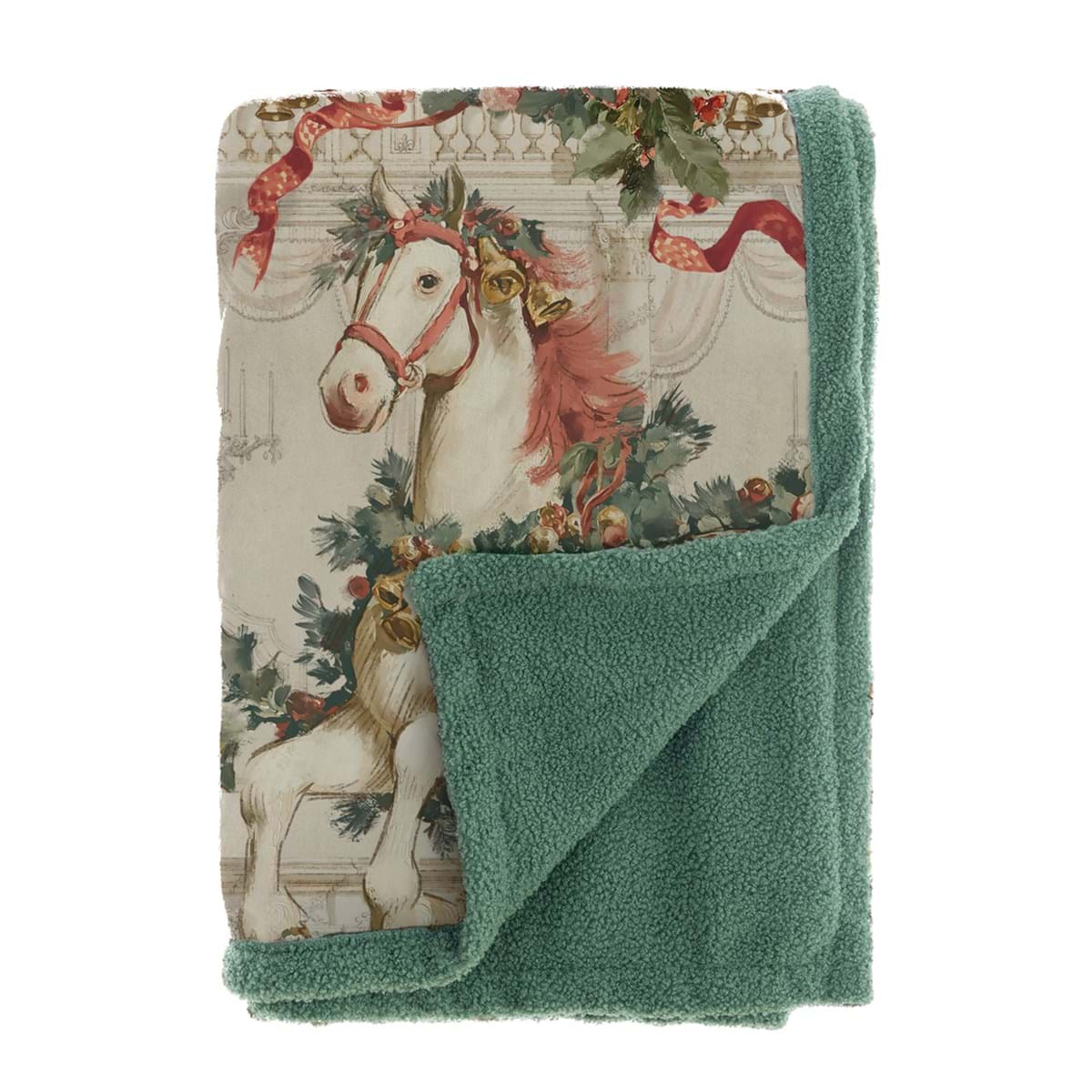 blanc mariclo, plaid sherpa natale calessi e calessini