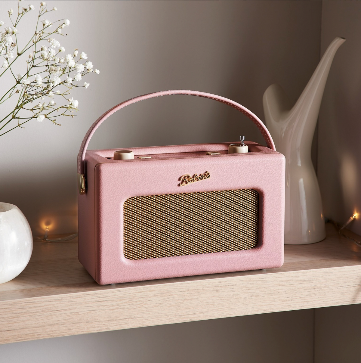 RADIO VINTAGE BLUETOOTH ROSA, ROBERT RADIO MISURA L