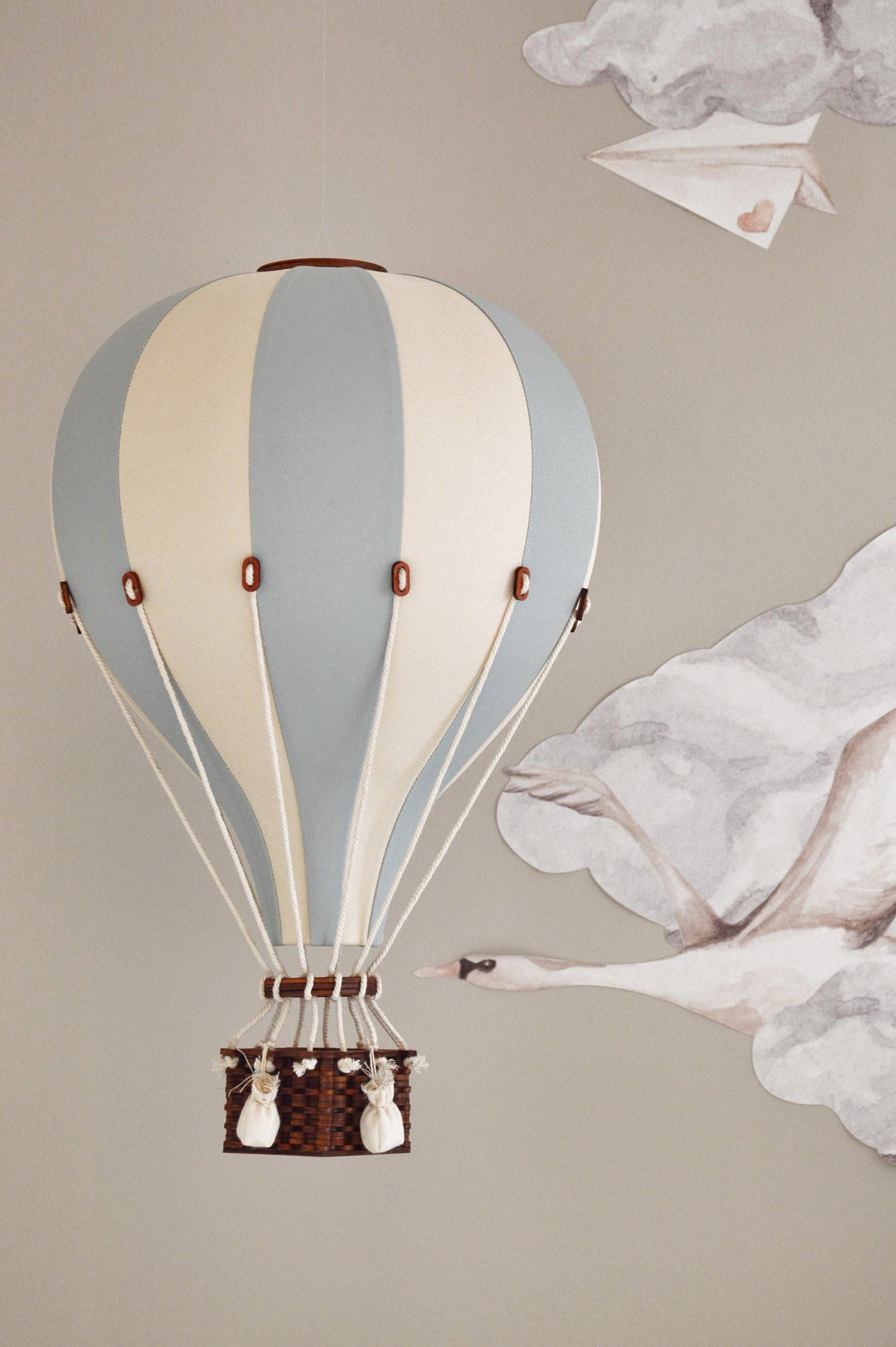 Super Balloon Mongolfiera S/M colore Beige/Mint Grey