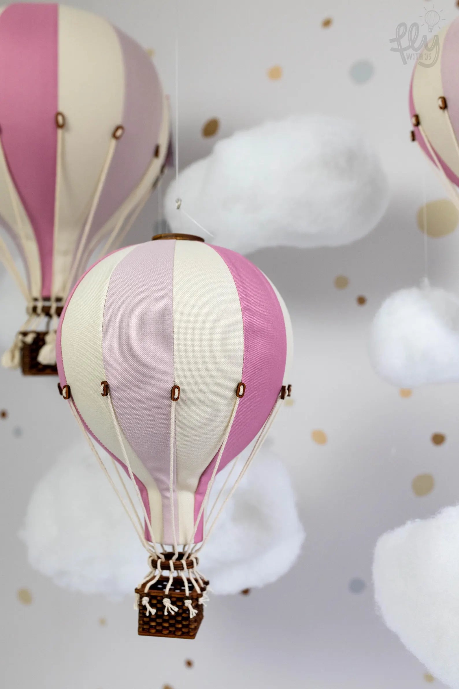 Super Balloon Mongolfiera S/M colore beige/pink/lilac