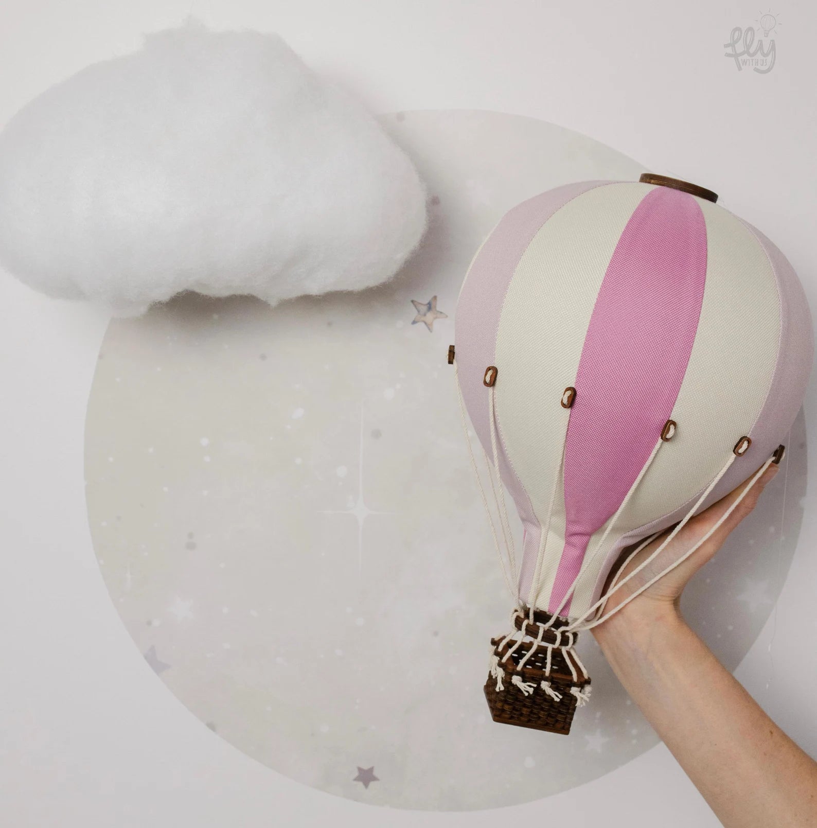 Super Balloon Mongolfiera S/M colore beige/pink/lilac