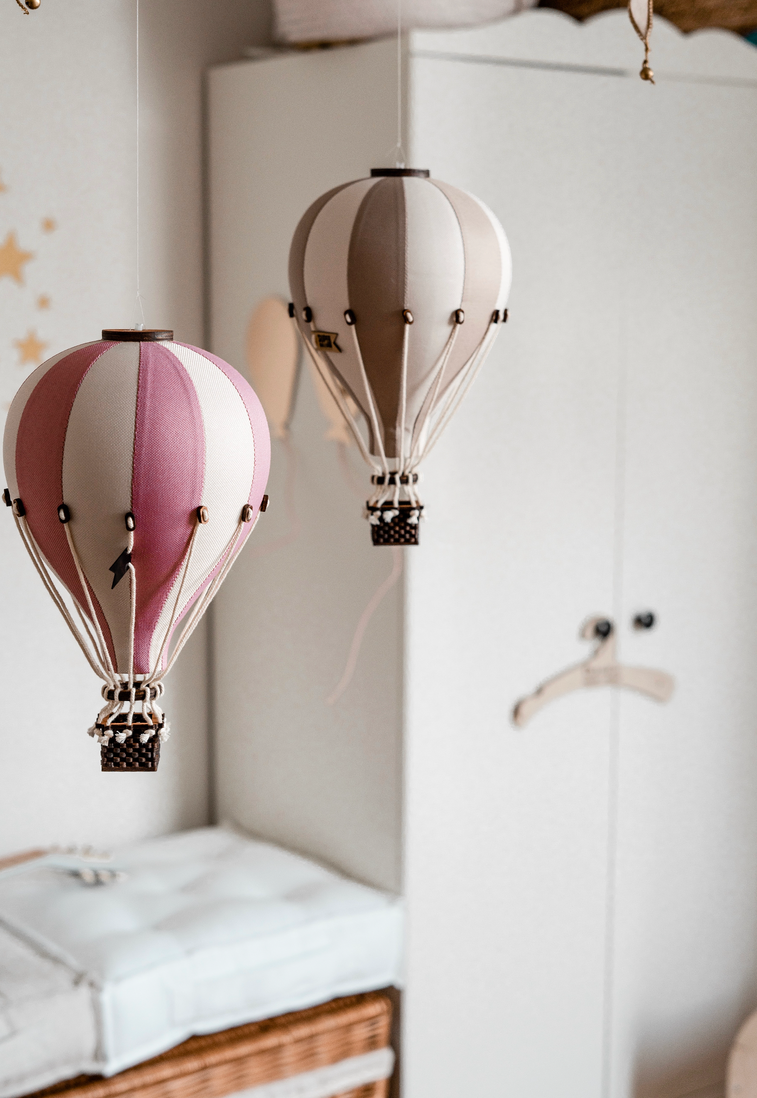 Super Balloon Mongolfiera S/M  colore white/powder pink