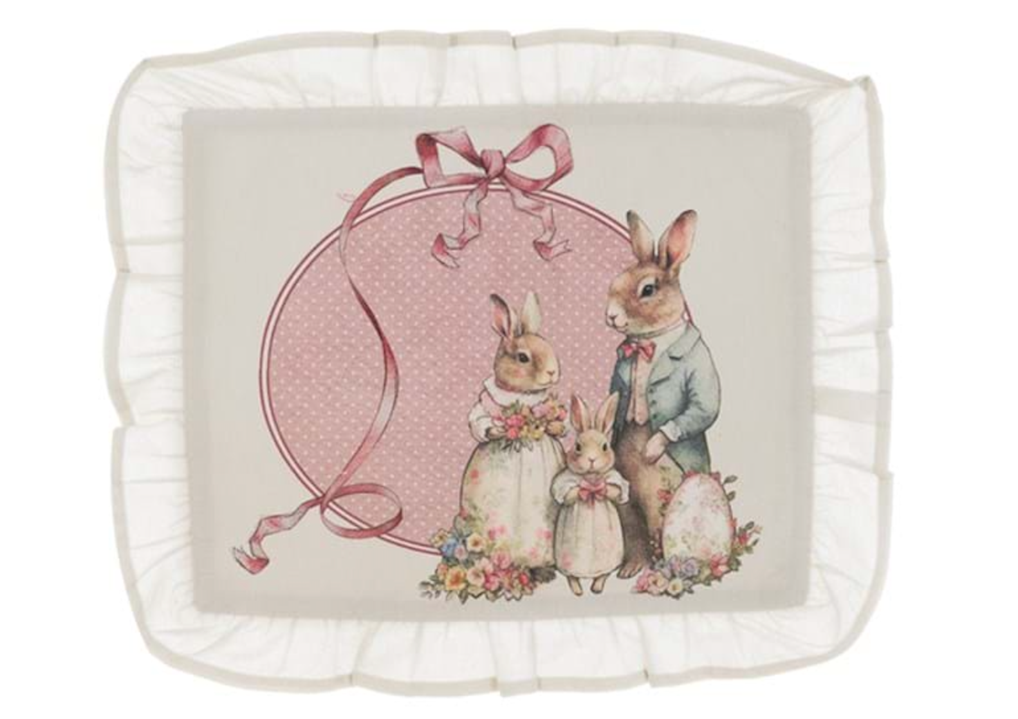 BLANC MARICLÒ -Tovagliette di Pasqua 2 varianti Joyeuses Paques