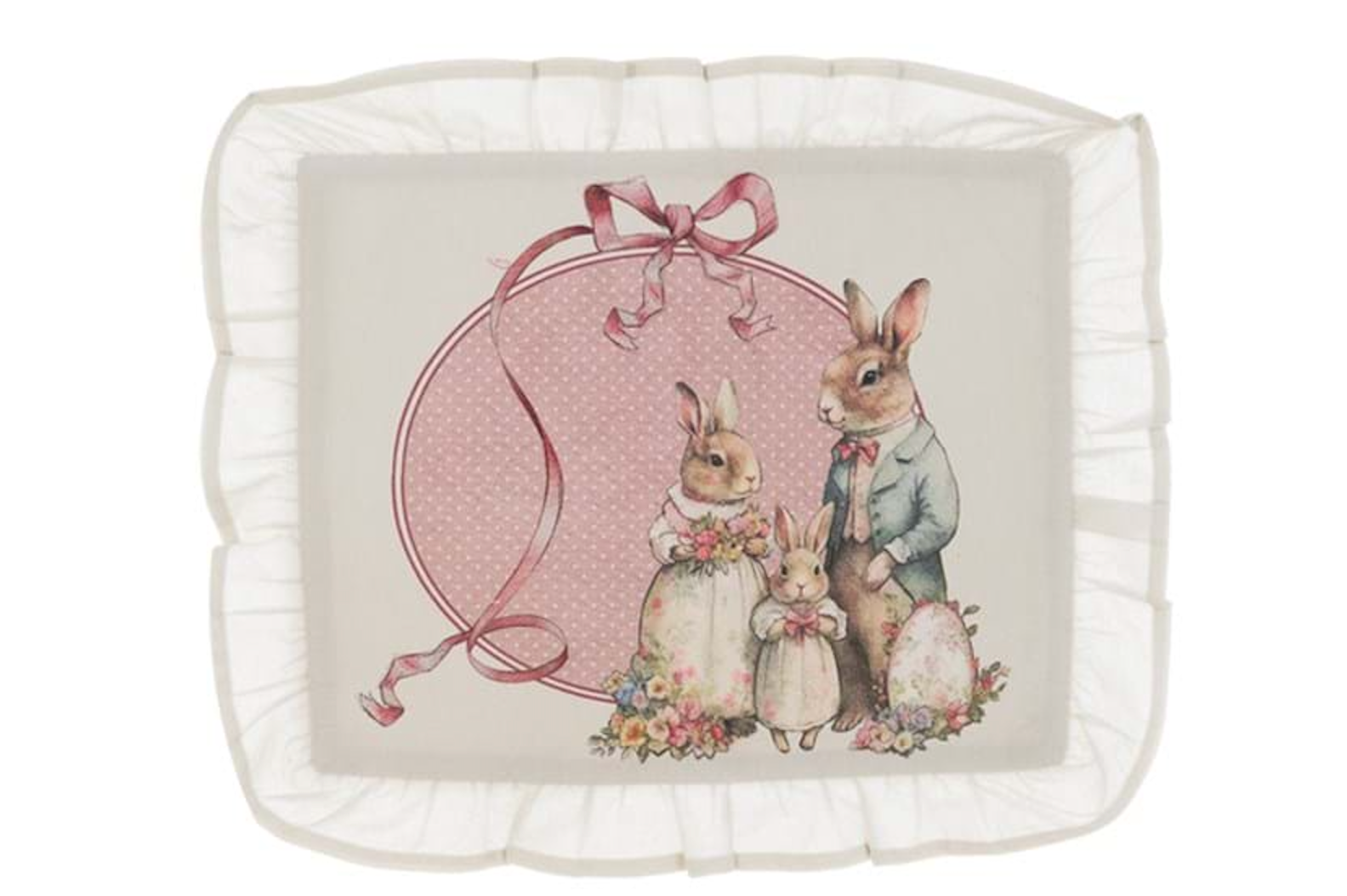 BLANC MARICLÒ -Tovagliette di Pasqua 2 varianti Joyeuses Paques