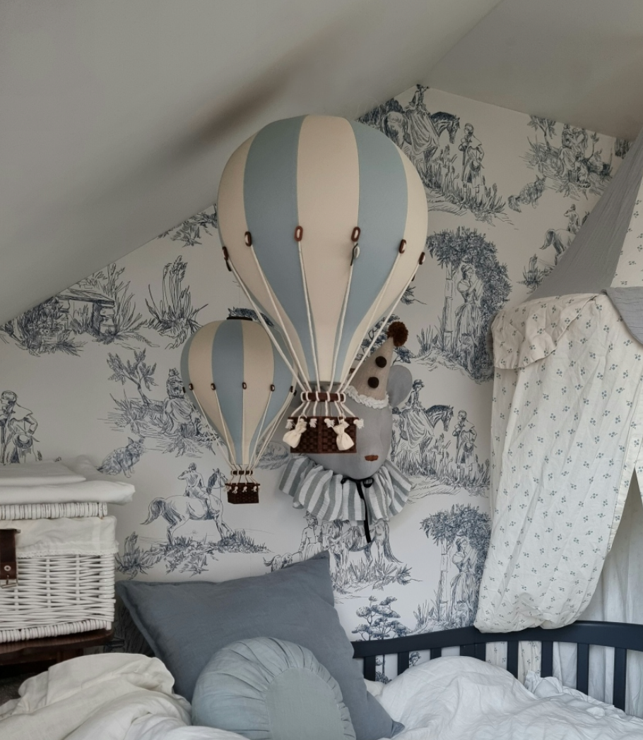 Super Balloon Mongolfiera S/M colore Beige/Mint Grey