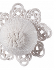 Coccole di Casa SET 2 NAPPETTE CON CALAMITA "FEBE" Bianco o Beige 10X1,5CM