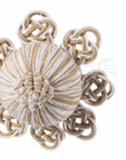 Coccole di Casa SET 2 NAPPETTE CON CALAMITA "FEBE" Bianco o Beige 10X1,5CM