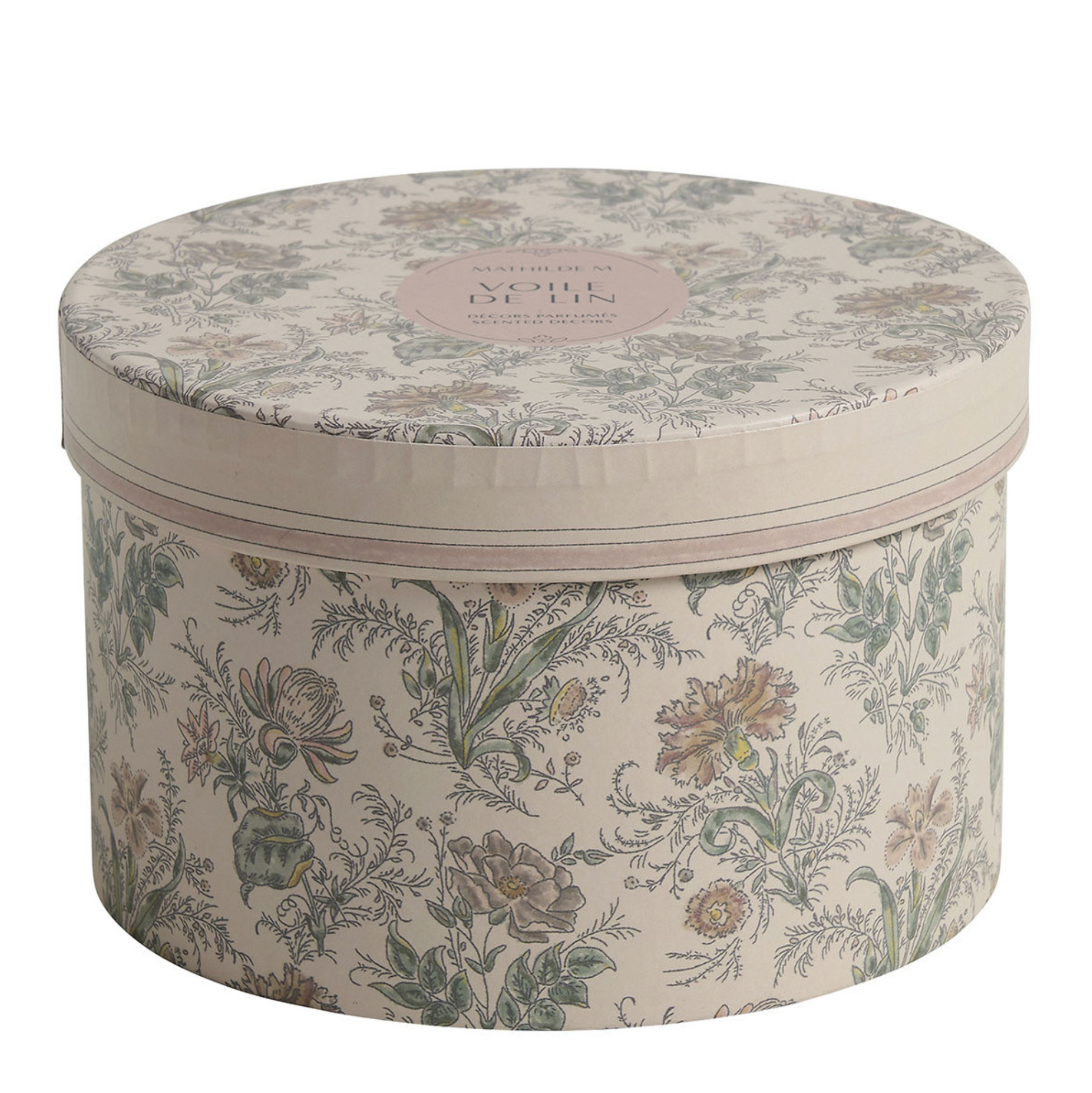 MATHILDE M. Cofanetto con 5 decori profumati in gesso Voile de LIn