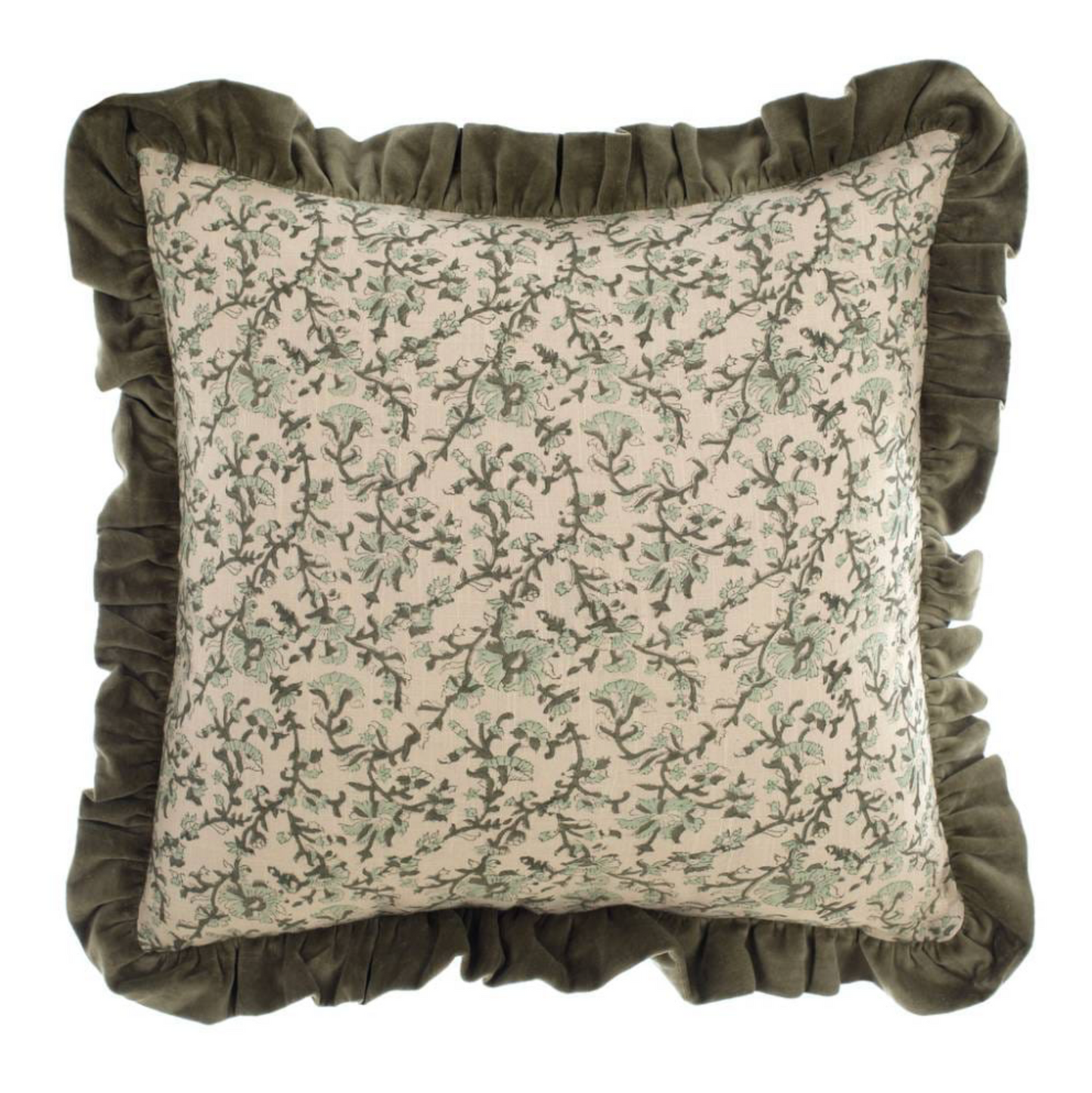 BLANC MARICLÒ -Cuscino Petali di Velluto