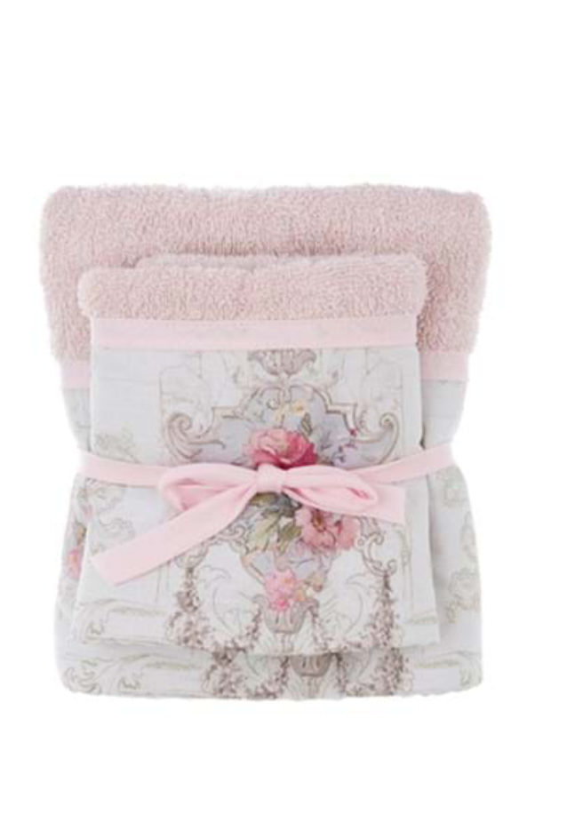 BLANC MARICLÒ- Coppia asciugamani in spugna assortita Coco