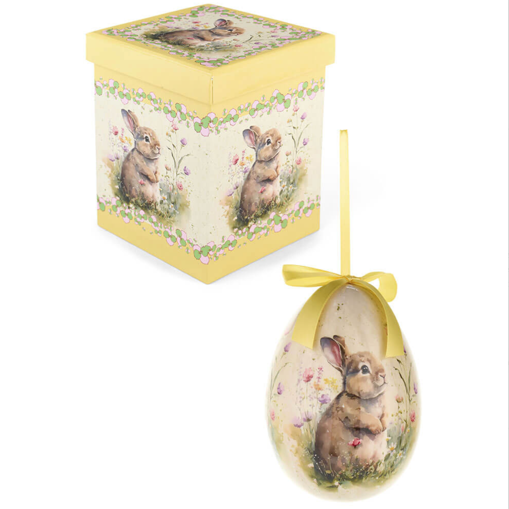 Nuvole di Stoffa - Decoro uovo con Scatola H15cm