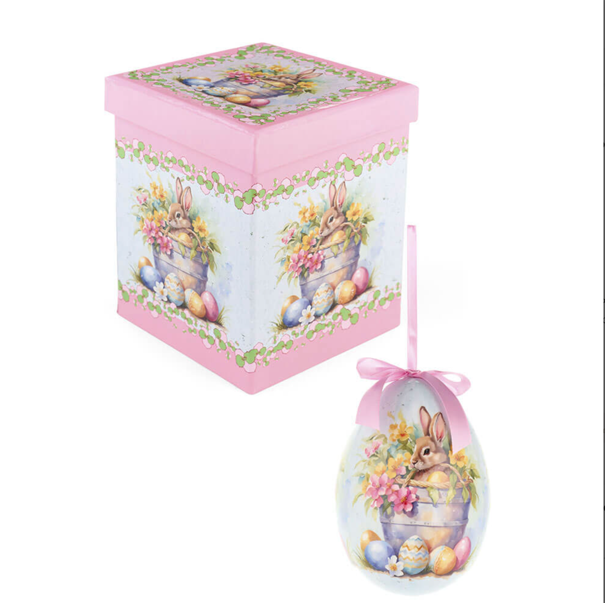Nuvole di Stoffa - Decoro uovo con Scatola H15cm