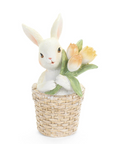 Nuvole di Stoffa - Decoro resina coniglio Tulipani assortito