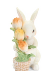 Nuvole di Stoffa - Decoro resina coniglio Tulipani assortito
