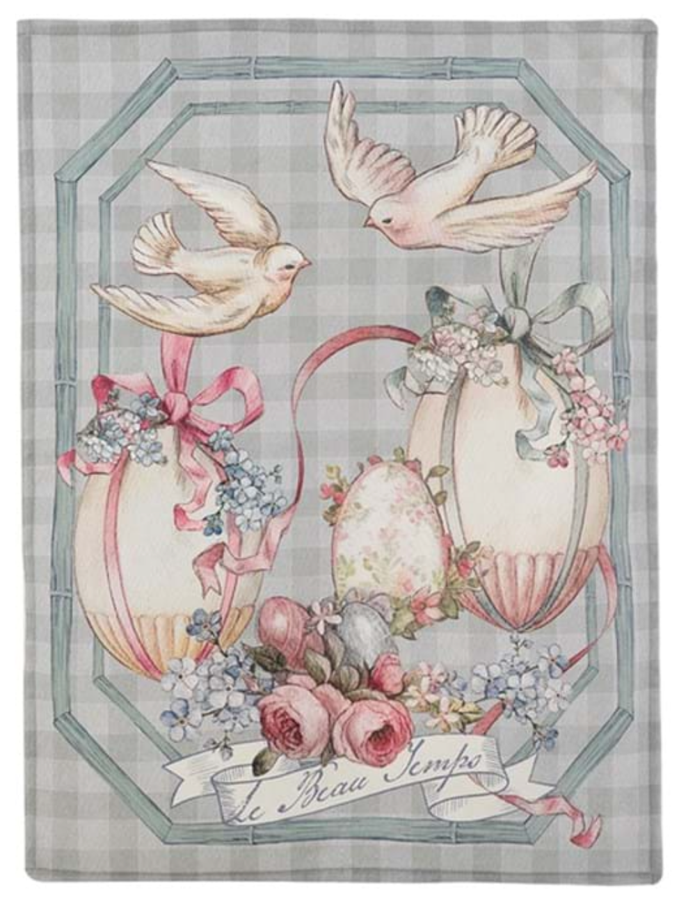 BLANC MARICLÒ - Canovacci assortiti di Pasqua Joyeuses Paques