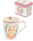 MUG TAZZA OMINO DI PAN DI ZENZERO NUVOLE DI STOFFA NATALE