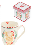 OMINO PAN DI ZENZERO TAZZA NATALIZIA IDEA REGALO CON CONFEZIONE REGALO NUVOLE DI STOFFA