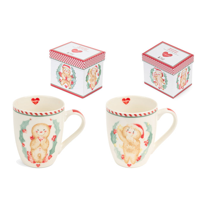 TAZZA OMINO DI PAN DI ZENZERO NUVOLE DI STOFFA, MUG DELICUS CHRISTMAS