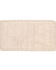Tappeto Amour Beige Nuvole di Stoffa color Beige con macramè in cotone, bagno, romantico, shabby chic, provenzale, a Manfredonia Foggia