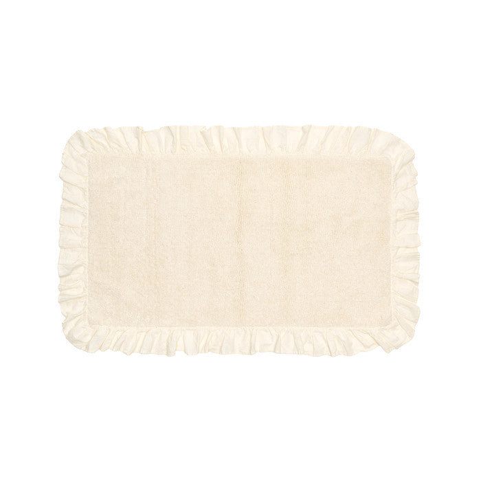 Tappeto Romantique Burro Nuvole di Stoffa  color burro con gala in cotone, elegante e soffice, bagno, romantico, provenzale, shabby chic, a Manfredonia Foggia