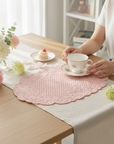 tovaglietta americana blanc Mariclò Rosa ovale