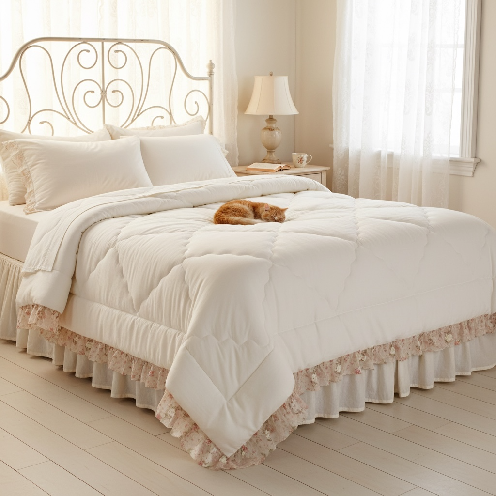 lovely shabby trapunta inverno, calda e soffice shabby, con gala fiori
