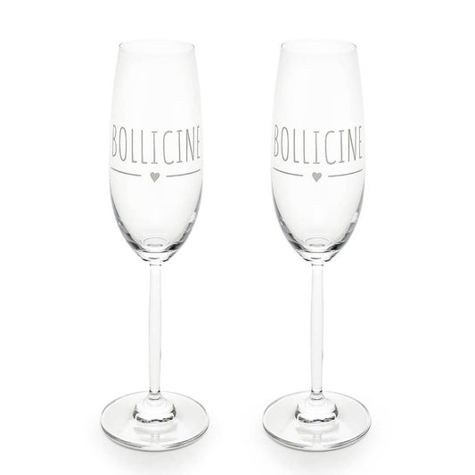Nuvole di Stoffa - Coppia Calici Bollicine "My Home"