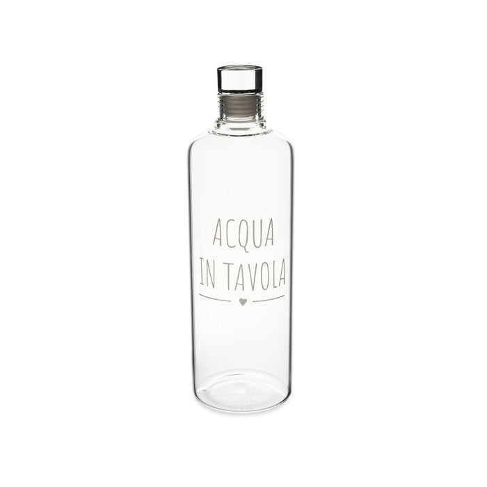Nuvole di Stoffa - Bottiglia in vetro My Home "Acqua in Tavola"