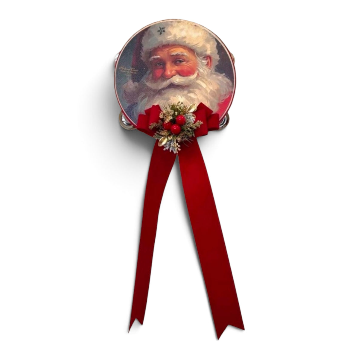 Tamburello natalizio Antico Natale – Madame Fioccò