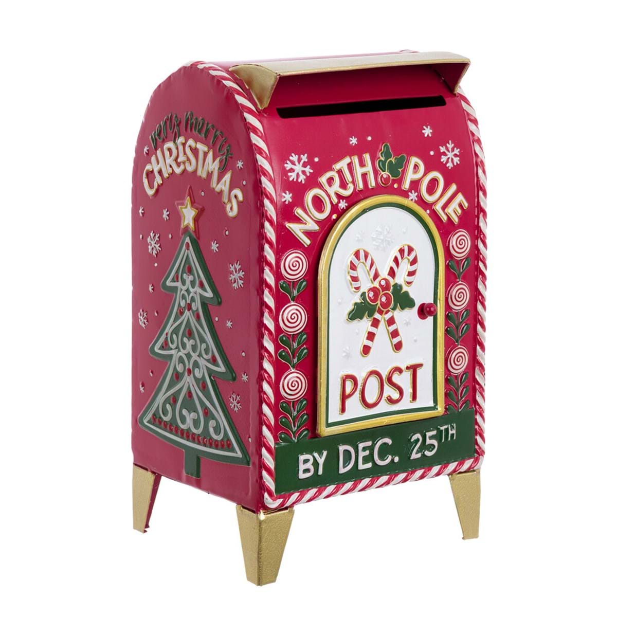 cassetta posta blanc  natale metallo
