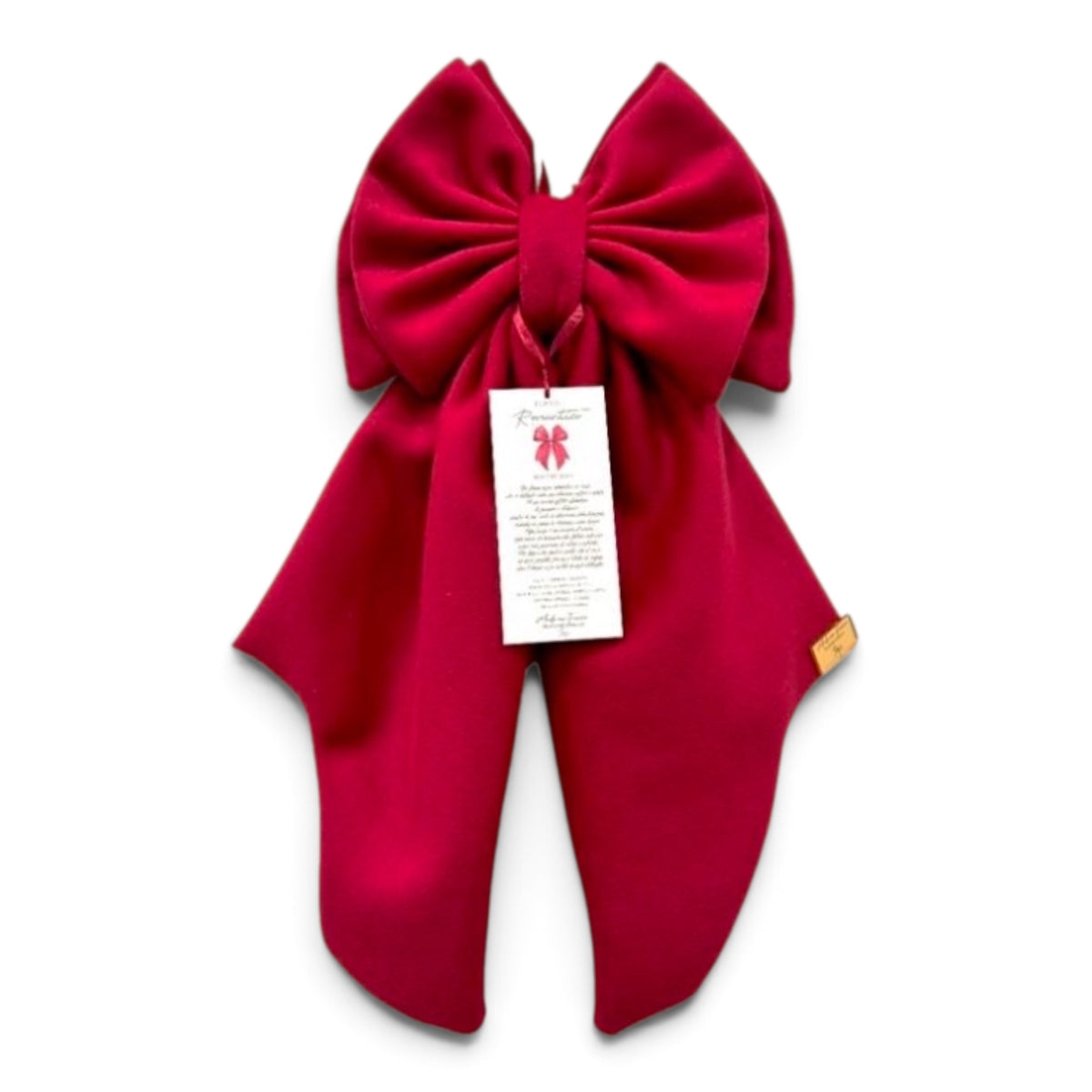 Fiocco natalizio Romantico Rosso 55H – Madame Fioccò, decorazione fuoriporta