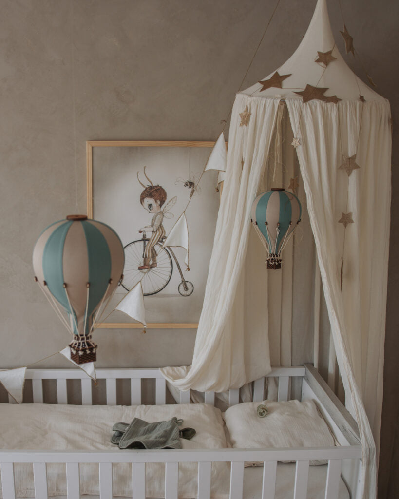 Super Balloon Mongolfiera S/M/L colore white/light blue