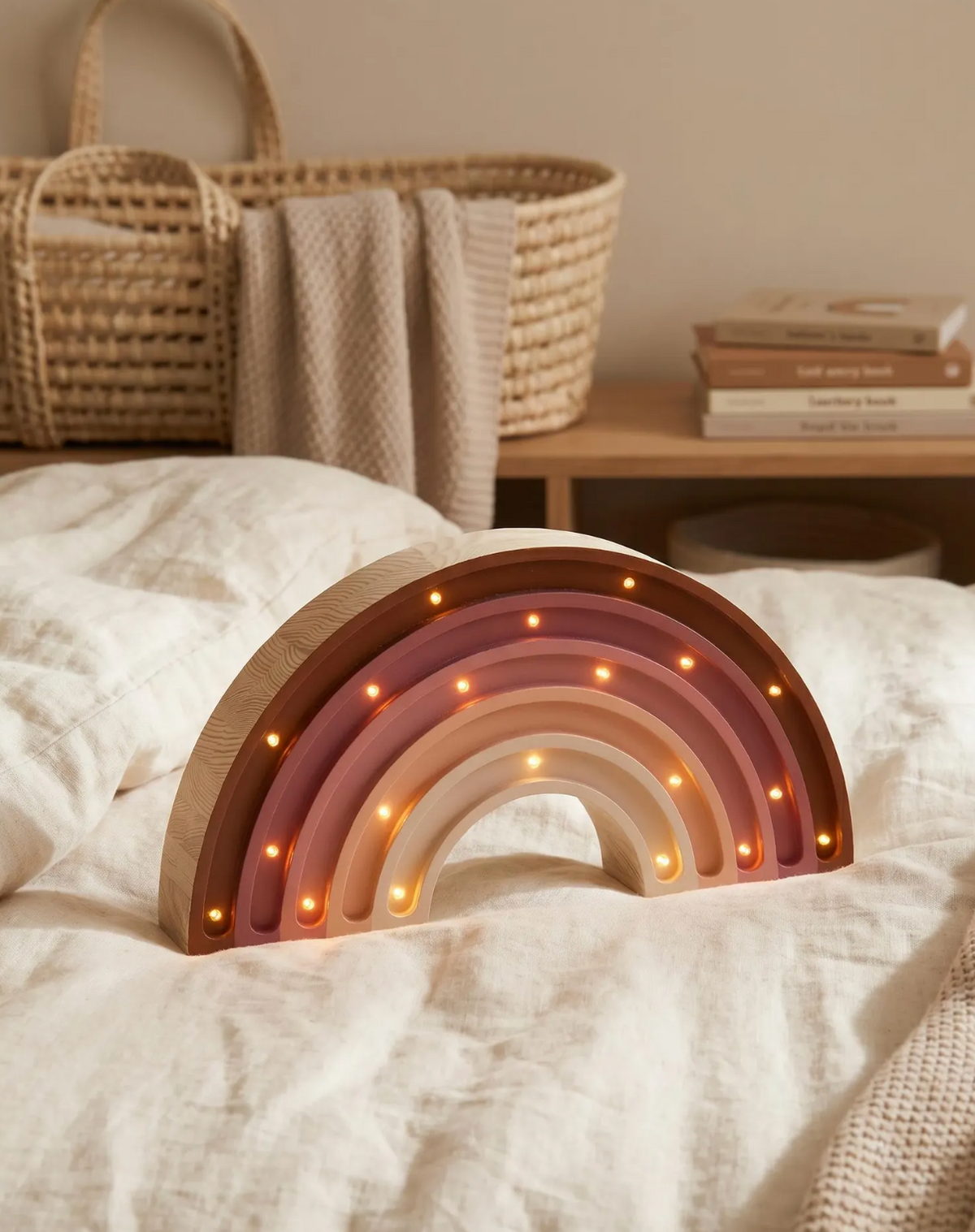 arcobaleno lampada roomgaga legno fatta a mano