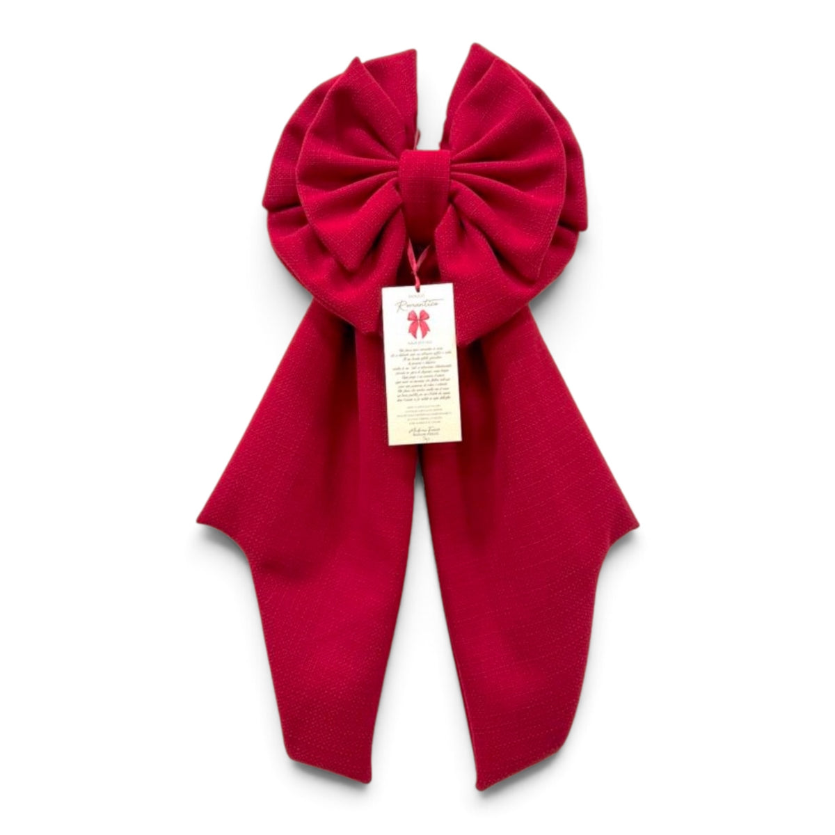 Fiocco natalizio Romantico Rosso 70H – Madame Fioccò, decorazione fuoriporta