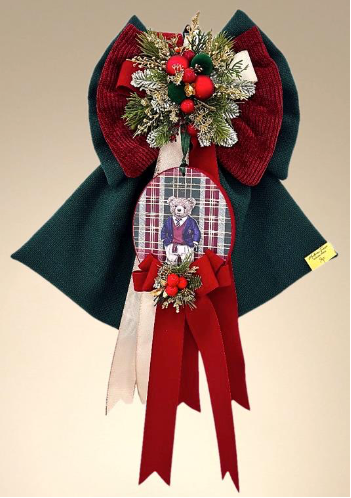 Fiocco natalizio Fuori porta Lord 35H – Madame Fioccò, decorazione fuoriporta