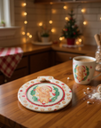 sottopentola nuvole di stoffa con omino di pan di zenzero deliqui christmas idea regalo perfetta per il natale