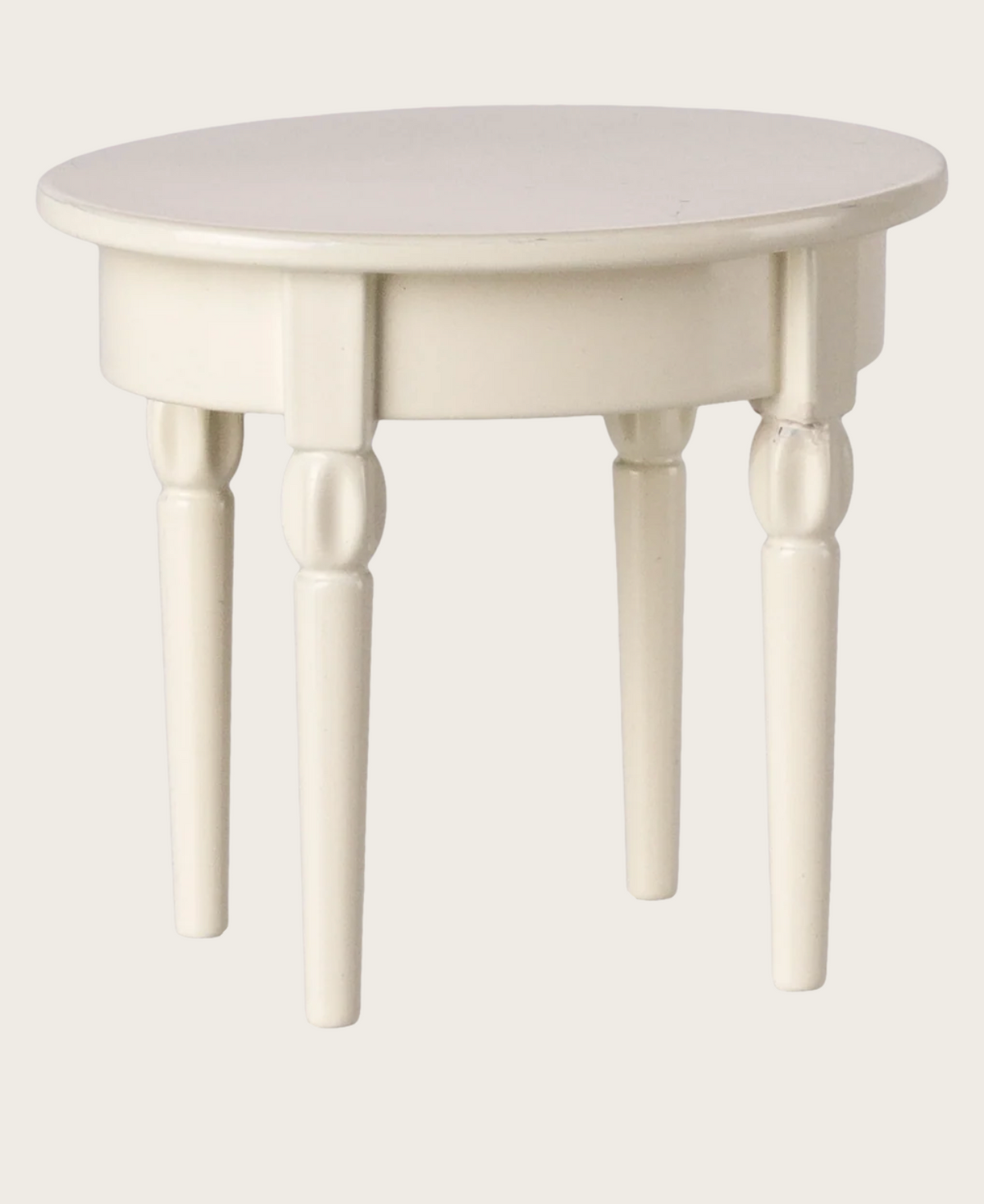 tavolino casa bambole collezione Maileg, metallo vintage panna promo 50%