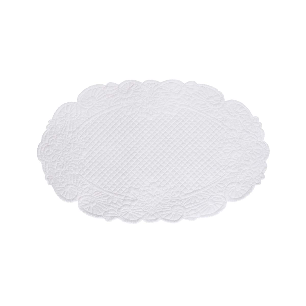 boutis tovaglietta 
20x30 blanc mariclò