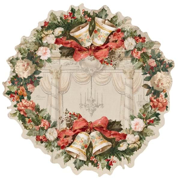 tovaglietta natale vinile blanc mariclò
