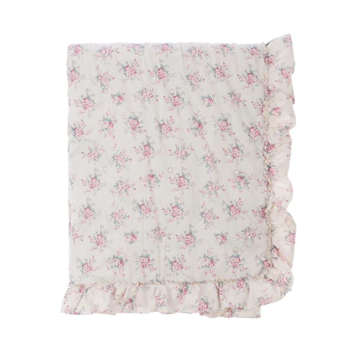 Trapunta Blanc Mariclò, incanto fiorito, singola con gala rose, shabby chic, romantica, provenzale,  a manfredonia foggia.