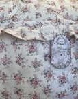 BLANC MARICLÒ - TRAPUNTA SOGNI IN FIORE MATRIMONIALE CON GALA 7CM 460GSM